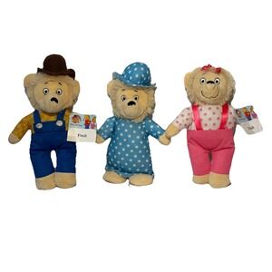 NEW The Berenstain Bears Plush Dolls Lot of 3 - Mama Papa & Sister